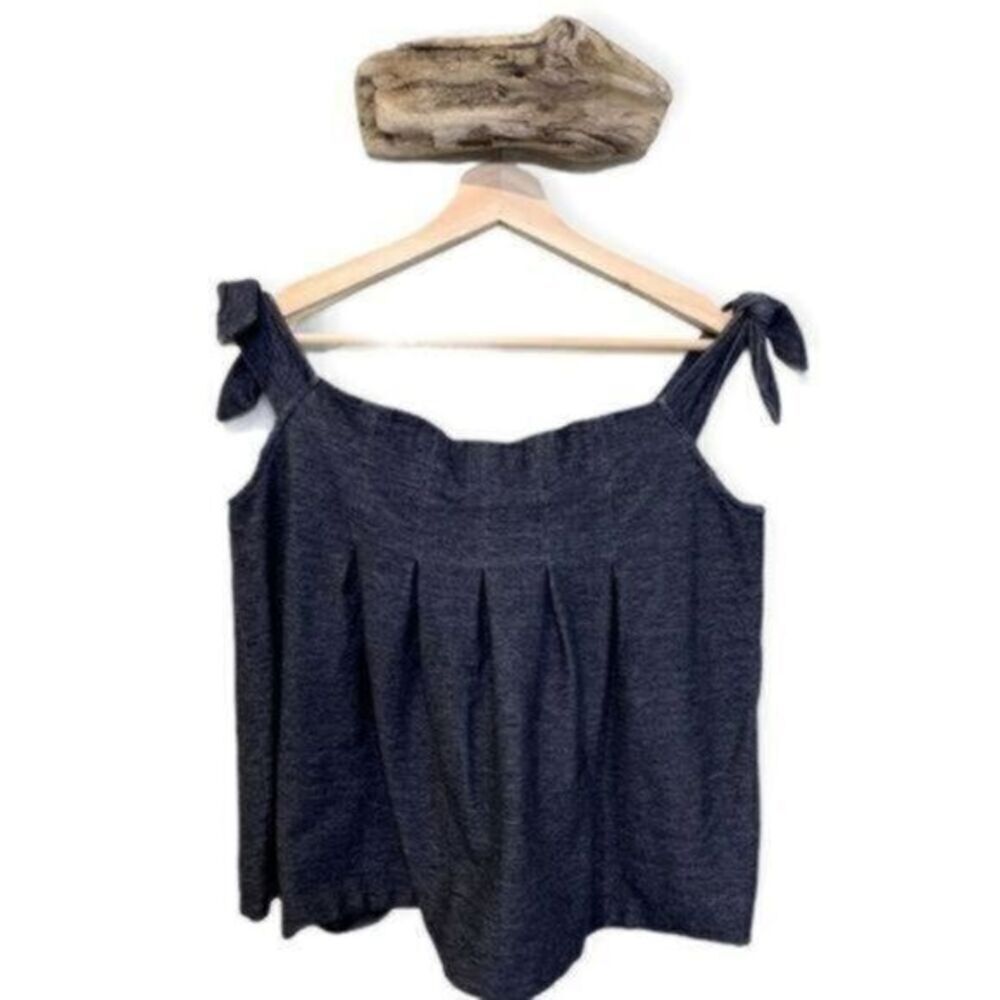 Banana Republic Knoted Off the Shoulder Denim Top